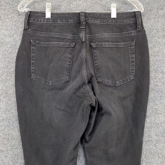 Time And Tru Women's High Rise Curvy Jeans Black 8 Petite Whiskers - Picture 6 of 11